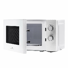 Микроволновая печь General Electronics GE-MS120W белый, 20 л, 700 Вт, переключатели - поворотный механизм