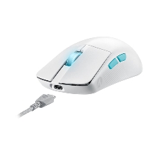 Мышь беспроводная/проводная ASUS ROG Harpe Ace Aim Lab Edition белый, 36000 dpi, радиоканал, Bluetooth, USB, кнопки - 5
