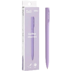 Ручка гелевая Deli Nusign NS552VIOLET фиолетовый, d=0.5мм, черные чернила, автоматическая