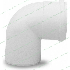 Отвод 87 град. полипропиленовый d 80 мм для конденсационных котлов