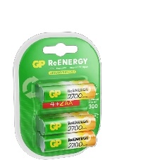 Аккумулятор GP 270AAHC4/2RGY-2CRCB6 AA NiMH 2700mAh (6шт) блистер
