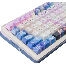 Клавиатура Redragon Flekact Pro гибридная, USB Type-A, Bluetooth, радиоканал, фиолетовый