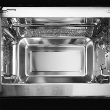 Встраиваемая микроволновая печь Kuppersberg HMW 620 B, объем 20 л, мощность 700 Вт, поворотный стол, High-Tech, 9 автоматических программ, гриль, сенсорное управление, черный