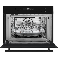 Духовой шкаф компактный встраиваемый с СВЧ Weissgauff OE 446 Black Edition черный