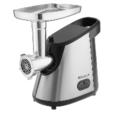 Мясорубка электрическая DELTA LUX DE-600M черный, 3000 Вт, 2.5 кг/мин, реверс, защита от перегрузки, насадки - 6