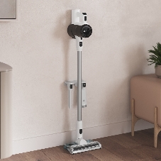 Пылесос вертикальный Libhof VCD-3235 PRO белый/черный, питание от аккумулятора, 350 Вт, уборка суxая/влажная, пылесборник 0.6 л