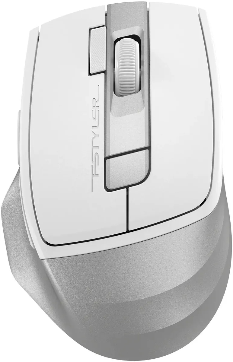 Мышь беспроводная A4Tech Fstyler FG45CS Air2 белый/серебристый, 2000 dpi, радиоканал, USB, кнопки - 7