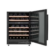 Винный шкаф встраиваемый ZÜGEL ZCWI460DB, черный