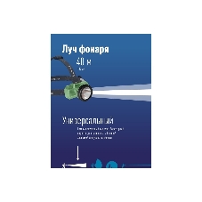 Фонарь аккумуляторный налобный Космос KOC516Lit 2Вт LED Li-ion 14500 500 мАч корпус ABS-пластик USB-шнур type C регулируемый эласт. ремешок