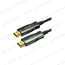 Кабель HDMI Wize AOC-HM-HM-15M оптический, 15 м, 4K/60HZ 4:4:4, v.2.0, ARC, 19M/19M, HDCP 2.2, Ethernet, черный, коробка