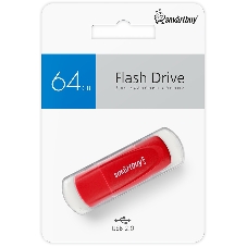 Флешка USB Smartbuy Scout Red (SB064 Gb2SCR), 64Gb, USB 2.0, красный