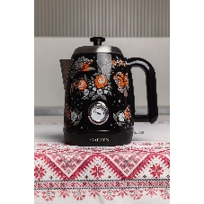 Чайник электрический GARLYN Flower Grace K-400 черный