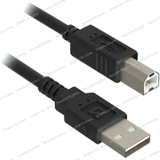 Кабель USB Defender USB 2.0 AM-BM 30AWG, никель, 5м 1