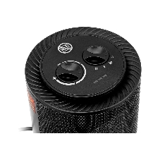 Тепловентилятор керамический Denzel DTFC-1200S, черный, 600/1200 Вт, 12 м2, 3 режима, термостат