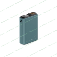 Портативный аккумулятор OLMIO QS-10, 10000mAh, 22.5W QuickCharge3.0/PowerDelivery, LCD, темно-зеленый
