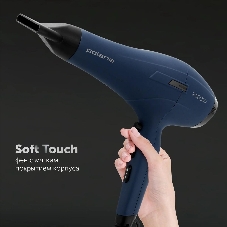 Фен Polaris PHD 2600ACi Salon Hair синий, 2600 Вт, ионизация