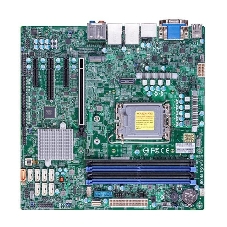 Материнская плата Supermicro X13SAQ, LGA1700, Intel Q670E, 4xDDR5 UDIMM, 8xSATA 6Gb/s, 1xM.2 PCIe 4.0, 1xPCIe 5.0 x16, 1xPCIe 4.0 x4, 1xPCIe 3.0 x4, 1xPCIe 3.0 x2, 1xVGA, 1xDVI-D, 1xHDMI, 1xDisplayPort, 2x 2.5Gb LAN, 2xUSB 3.2 Gen2 Type-A, 2xUSB 3.2 Gen2x2 Type-C, 2xUSB 2.0, S/PDIF, 7.1, microATX