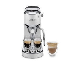 Кофеварка рожковая DeLonghi EC890.WI белый, молотый, 1,1 л, 1450 Вт, 15 бар