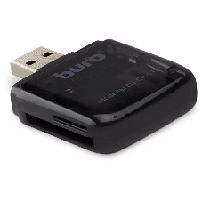Кард-ридер Buro BU-CR-110 черный/MMC/MS/MS Duo/MS Micro M2/MS Pro/RS-MMC/SD/SDHC/TF/micro-SD/miсro-SDHC/USB 2.0/пластик