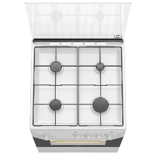 Плита газовая Darina 1D GM141 007 W белый, конфорок 4 шт, духовка 50 л, 60 см x 85 см x 60 см