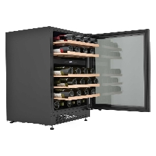 Винный шкаф встраиваемый ZÜGEL ZCWI460DB, черный