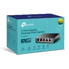 Коммутатор TP-Link TL-SG1005P, 4×1 Гбит/с PoE+ + 1×1 Гбит/с Uplink, неуправляемый