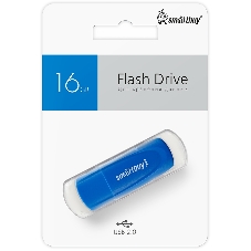Флешка USB Smartbuy Scout Blue (SB016Gb2SCB), 16Gb, USB 2.0, R/W 15/12, синий