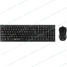 Комплект клавиатура+мышь Oklick 620M проводной, USB, 1200 DPI, чёрный