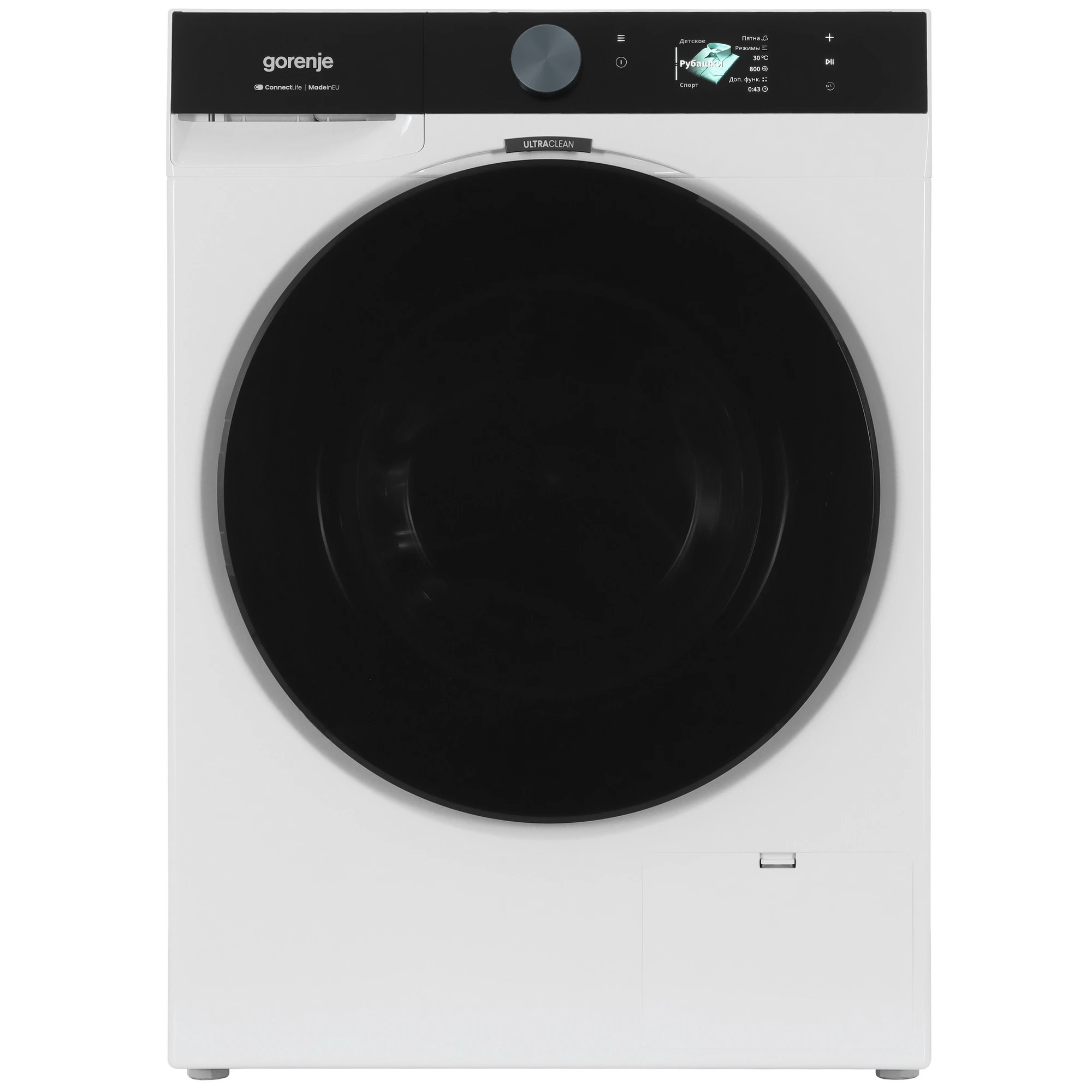 Стиральная машина Gorenje WG894A1P1 белый, загрузка фронтальная 9 кг, 1400 об/мин, класс A