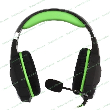 Гарнитура SmartBuy Rush Viper чёрный-зеленый, проводная, 3.5 мм