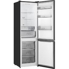 Холодильник Weissgauff WRK 2000 Total NoFrost Inverter Black черный двухкамерный 240/95л морозилка снизу, No Frost