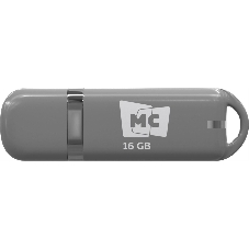 Флешка USB MORE CHOICE МФБ16 Grey (4620202558879), 16GB, USB 3.0, R/W 25/12, серый
