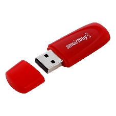 Флешка USB Smartbuy Scout Red (SB064 Gb2SCR), 64Gb, USB 2.0, красный
