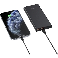 Портативный аккумулятор HIPER CORE XL Metal черный (10000 мА·ч)