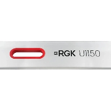 Уровень RGK U1150 пузырьковый 2глаз. магнит. серебристый/красный (752060)