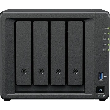 Сетевое хранилище Synology DiskStation DS925+ черный (AMD Ryzen V1500B/4Gb/4 pcs (3.5