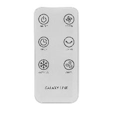 Вентилятор Galaxy Line GL 8118 белый/серебристый, напольный, 75 Вт, 3 скорости, колонный