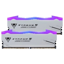Оперативная память Patriot Viper Xtreme 5, DDR5, 32Gb (2x16GB), 6000MHz, CL30, DIMM, с радиаторами, RGb, серебристый