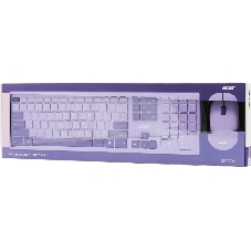 Комплект клавиатура + мышь Acer OCC205 беспроводной USB, 1200 dpi, фиолетовый