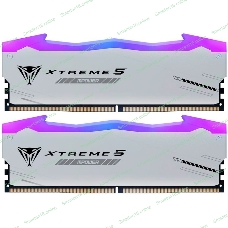 Оперативная память Patriot Viper Xtreme 5, DDR5, 32Gb (2x16GB), 6000MHz, CL30, DIMM, с радиаторами, RGb, серебристый