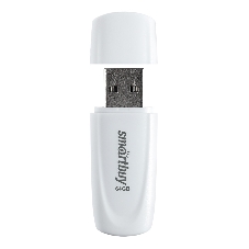 Флешка USB Smartbuy Scout White (SB064Gb2SCW), 64Gb, USB 2.0, R/W 15/8, белый