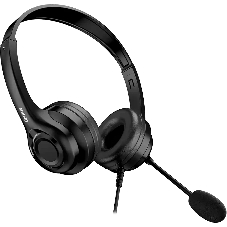 Гарнитура Genius HS-235U чёрный, проводная, USB, накладные, регулятор громкости