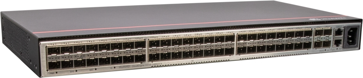 Коммутатор Huawei S5736-S48S4X-A, 48×1G SFP + 4×10G SFP+, управляемый