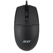 Мышь проводная Acer OMW126 черный, 1200 dpi, USB, кнопки - 3
