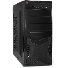 Компьютерный корпус Miditower ExeGate CP-601-UNS450 (ATX, БП UNS450 с вент. 12см, 2*USB, аудио, черный)