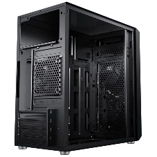 Компьютерный корпус ACD Coffre 104G mATX, Black, CPU 140мм, VGA 245мм, PSU 285мм, 2x3.5INT, 1x2.5INT, 2xUSB 2.0, 1xUSB 3.0, HD Audio, w/o FAN, w/o PSU, TG
