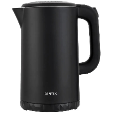Электрочайник Centek CT-0020 черный, 1.7 л, 2200 Вт, скрытый нагревательный элемент