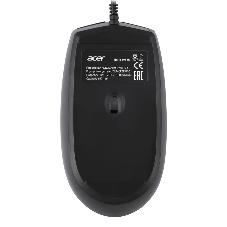 Мышь проводная Acer OMW126 черный, 1200 dpi, USB, кнопки - 3