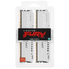 Оперативная память Kingston Fury Beast, DDR5, 64Gb (2x32 GB), 5600 MHz, CL36, DIMM, радиатор, белый