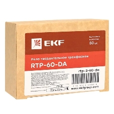 Реле твердотельное трехфазное RTP-60-DA PROxima EKF rtp-3-60-da